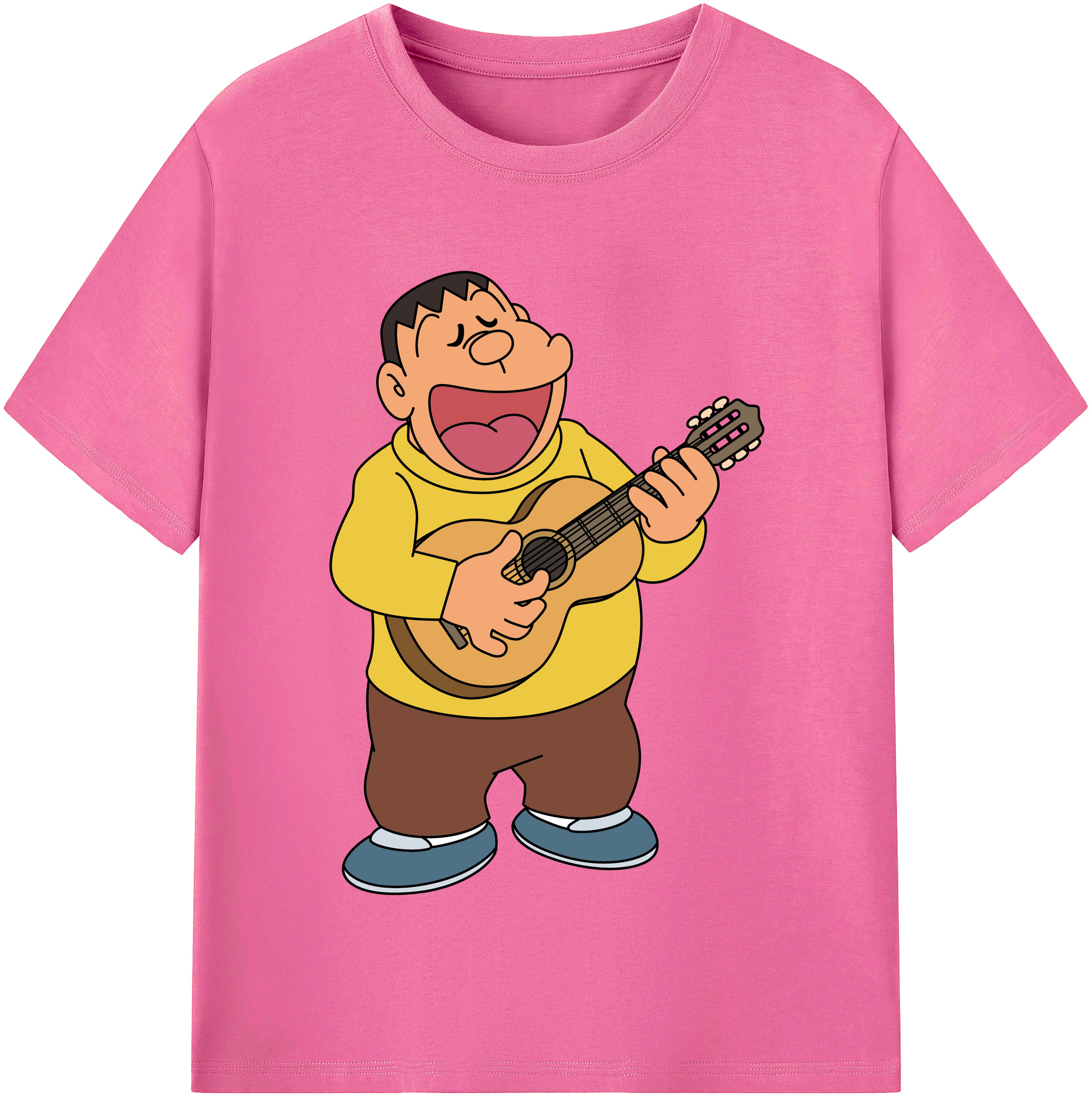 （画像用） ドラえもん 剛田武 Doraemon Gouta Takeshi レディースカジュアルプリントTシャツ（綿100％）